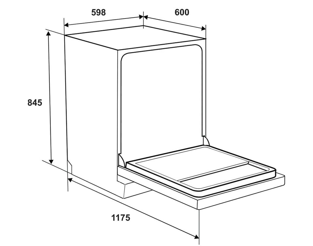 Máy rửa bát độc lập Hafele HDW-F602TB